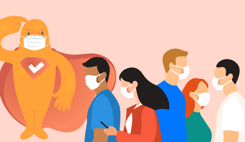Mask and Vaccination Surveys in the Workplace and at School