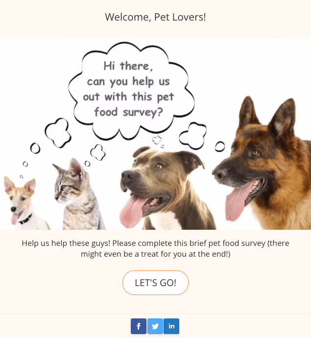 Survey Welcome Page