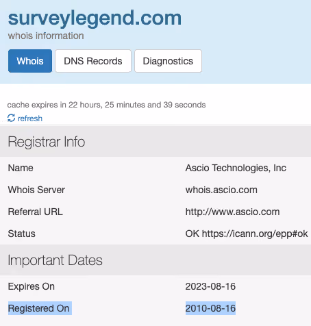 SurveyLegend Founded in 2010