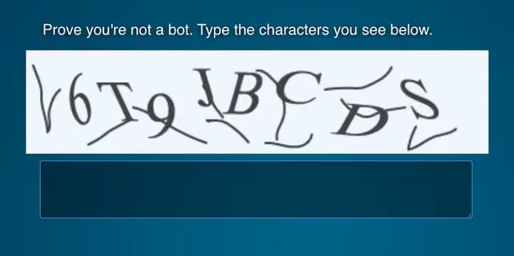 SurveyLegend Text CAPTCHA