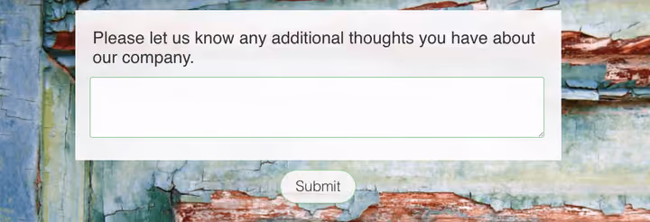 Opened Ended Question