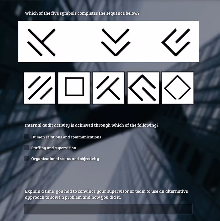 Certification Test Using Surveys