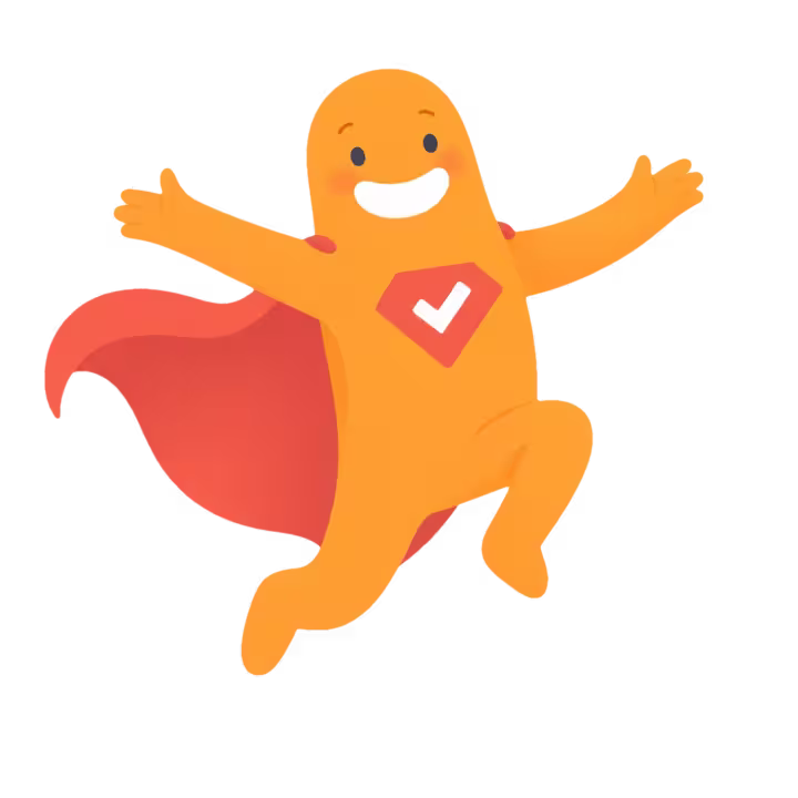 Happy SurveyLegend mascot surrounded by feature icons