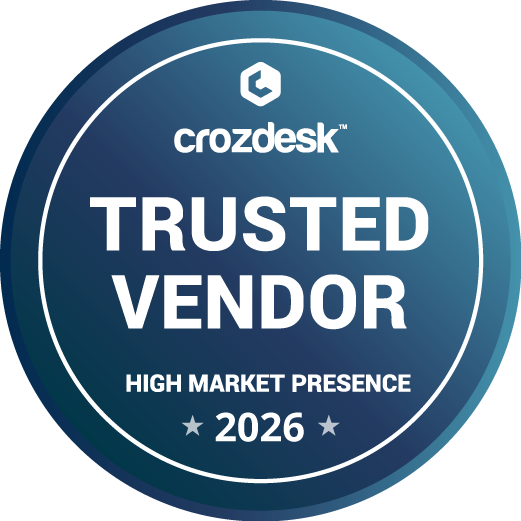 Crozdesk Trusted Vendor 2026 award for SurveyLegend
