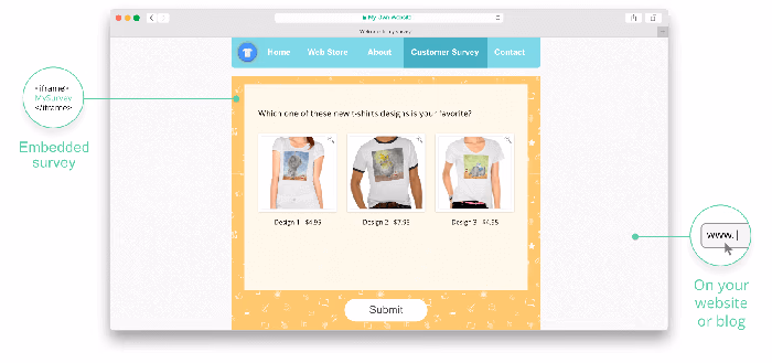 How to embed surveys or forms into websites or blog posts