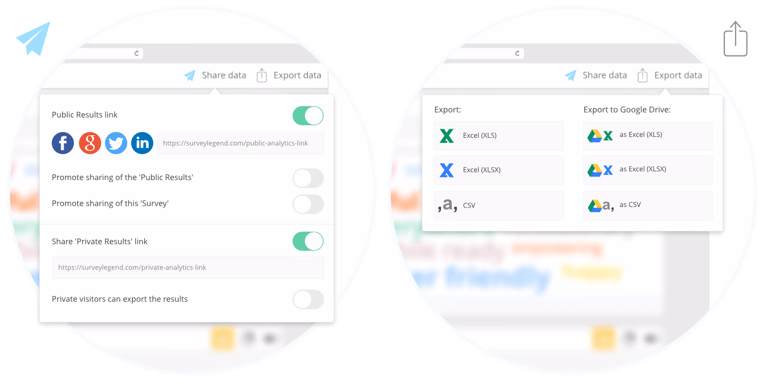 Survey data analytics for phones, computers, and tablets.