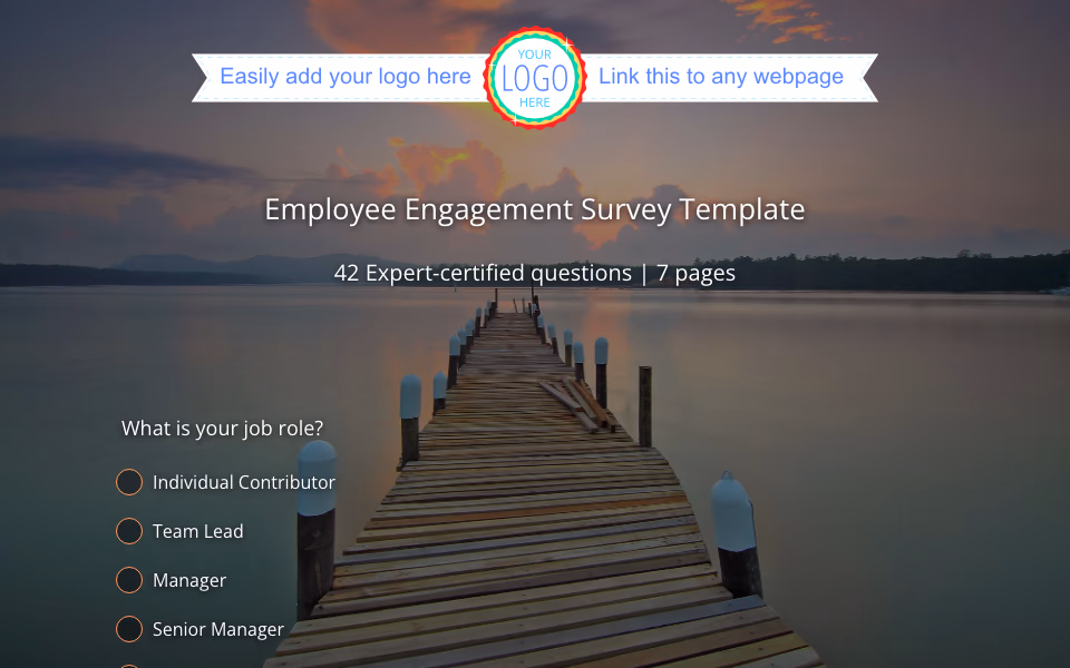 Preview of the Employee (HR) Engagement Survey Template