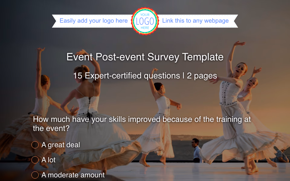 Preview of the Post-event Survey Template