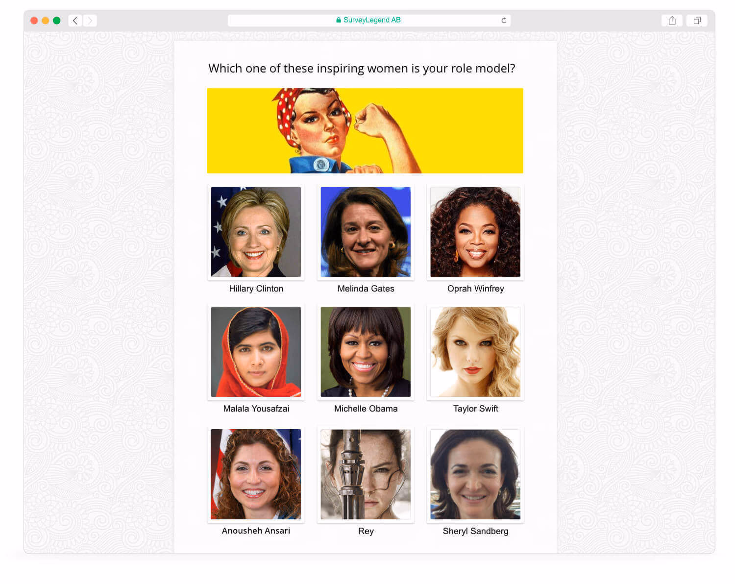 Image-Based Surveys, Forms, Polls & Questionnaires