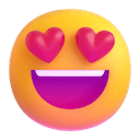 Smiling face with heart-eyes