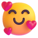 Smiling face with hearts
