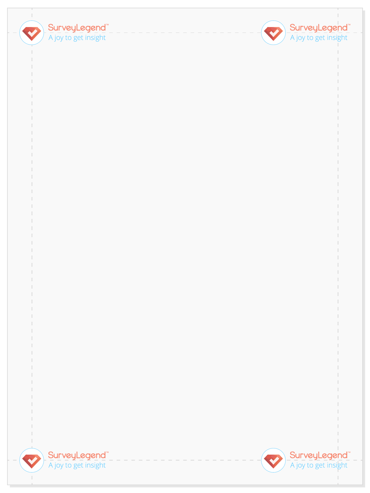 SurveyLegend lockup placement alternatives for graphic communications