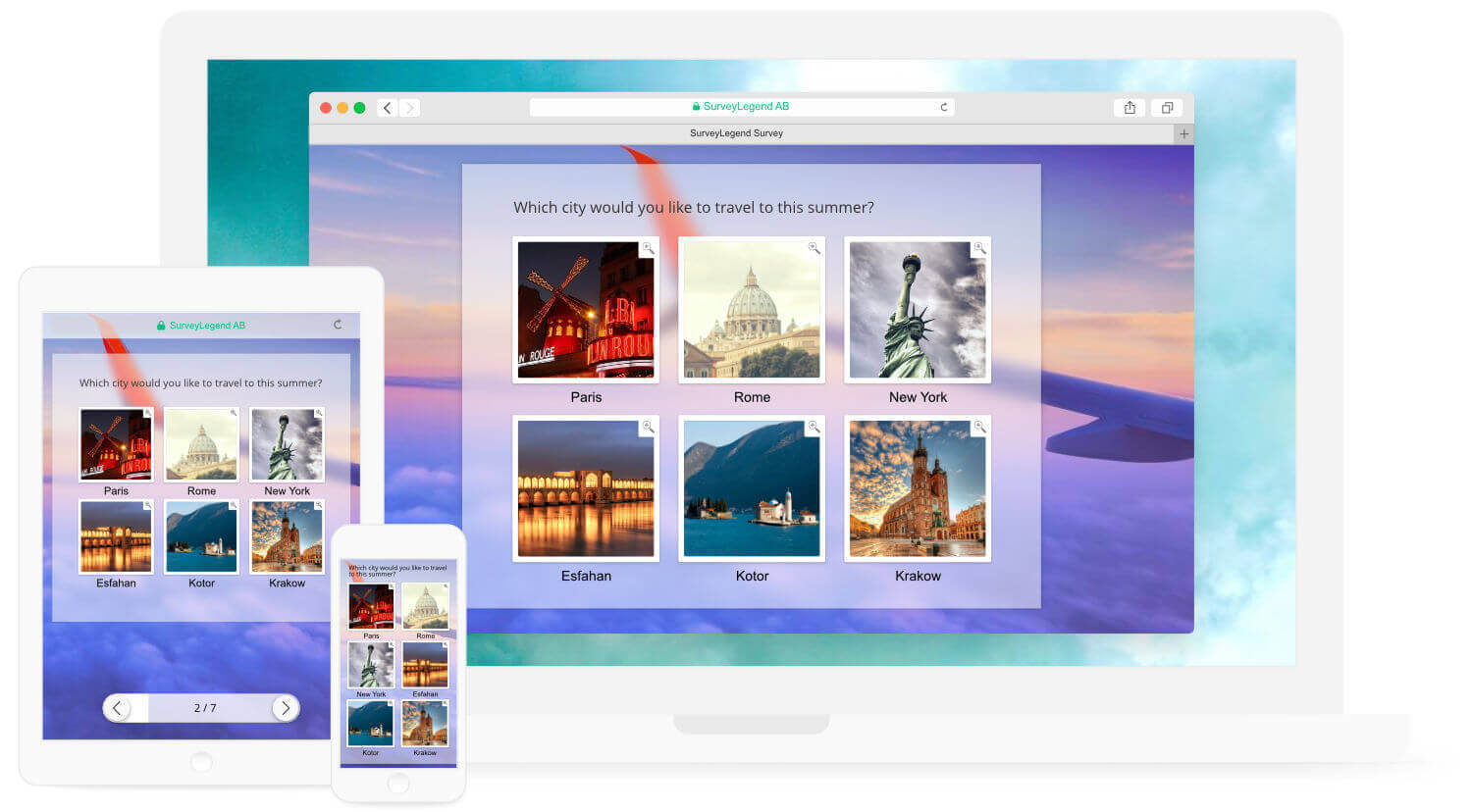 Responsive surveys with skip logic