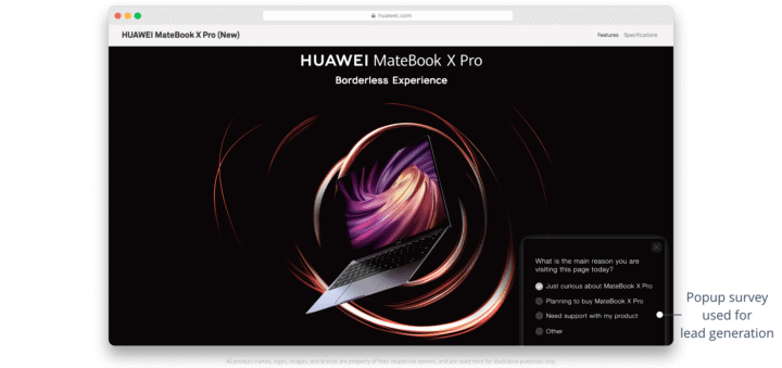pop up survey