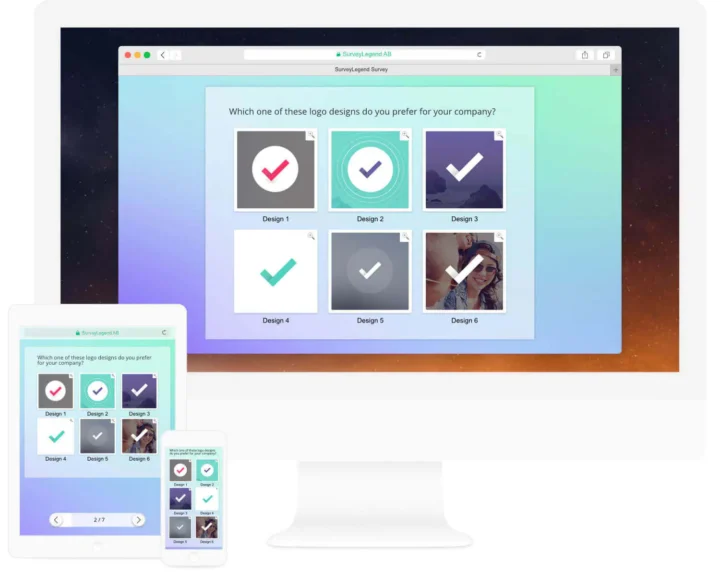 Mobile ready surveys, forms and polls