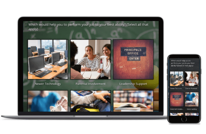 Education Survey with Images