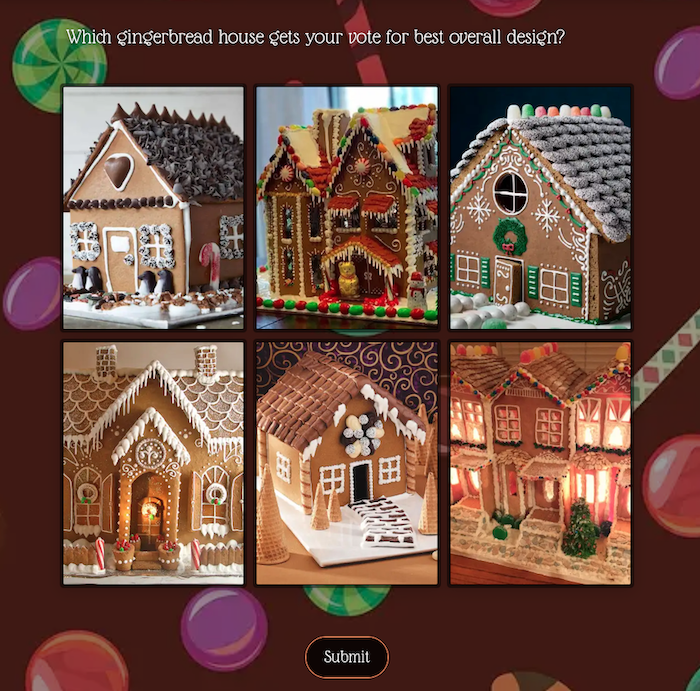 Gingerbread House Decorating contest Survey