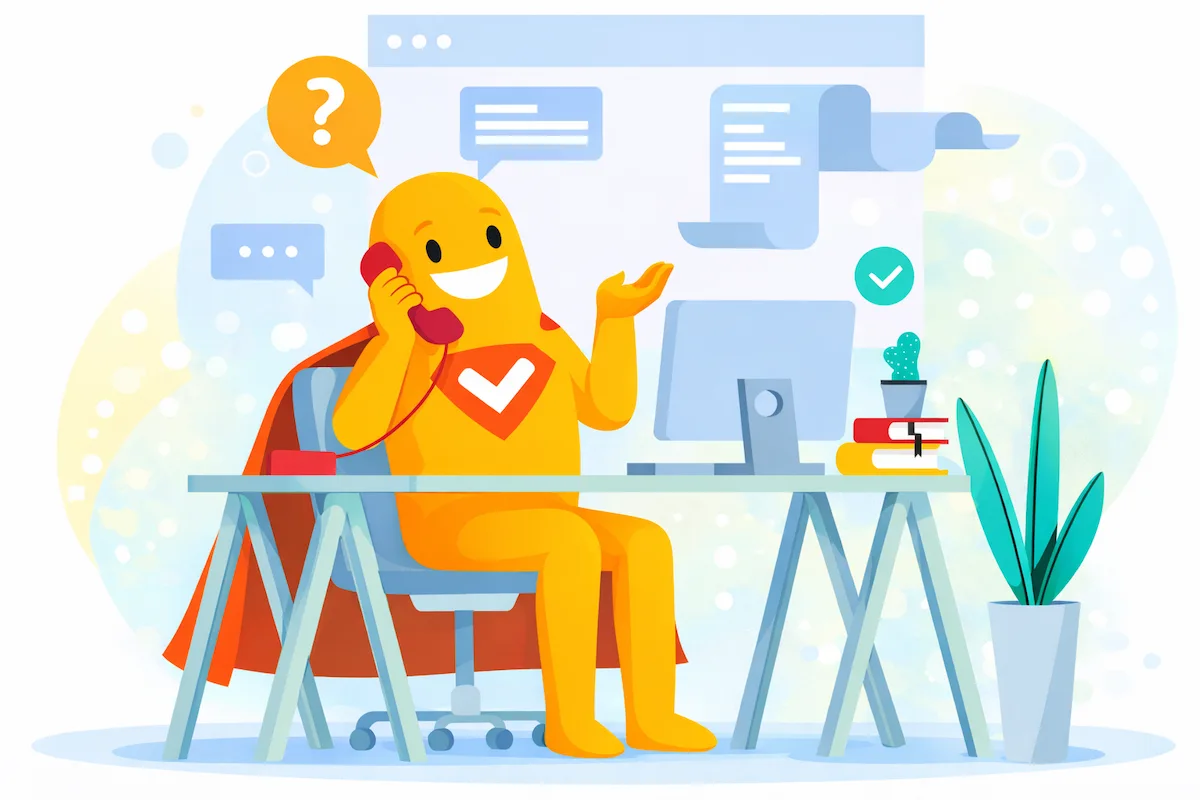 Illustration of a telephone survey with an interviewer collecting responses by phone using survey software.